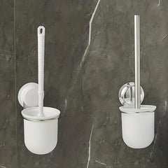 Wall Mount Toilet Brush with Holder Set