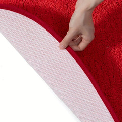 Heart Shaped Bath Mat - Soft Absorbent Non Slip Bathroom Rug