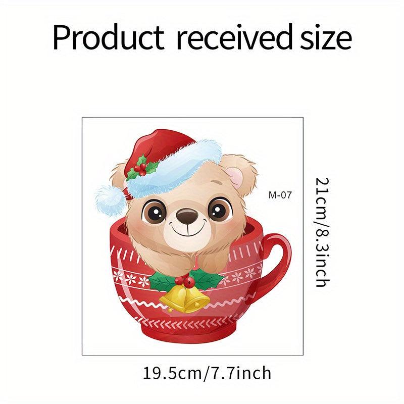 1pc Merry Christmas Toilet Stickers Bathroom Wall Switch Decorative Remova
