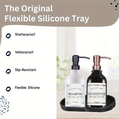 Ceramic Marble Storage Tray Oval Vanity Organizer