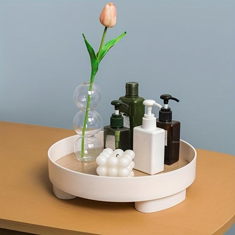 Nordic Style Wooden Tray Cosmetic Organizer