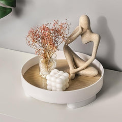 Nordic Style Wooden Tray Cosmetic Organizer