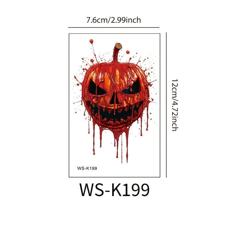 Halloween Toilet Sticker Horror Bleeding Suture Scar Temporary Sticker