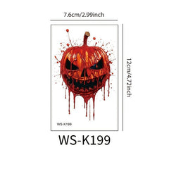 Halloween Toilet Sticker Horror Bleeding Suture Scar Temporary Sticker