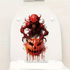 Halloween Toilet Sticker Horror Bleeding Suture Scar Temporary Sticker