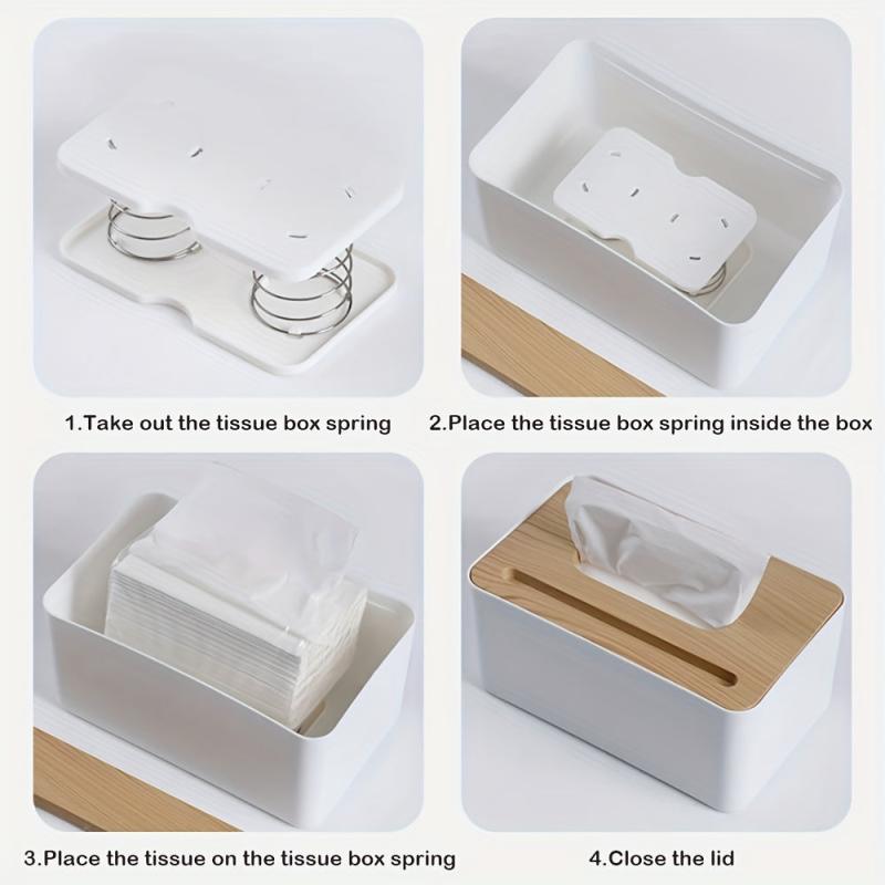 Tissue Box Spring Support for Safe Driving in Cars