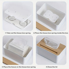 Tissue Box Spring Support for Safe Driving in Cars