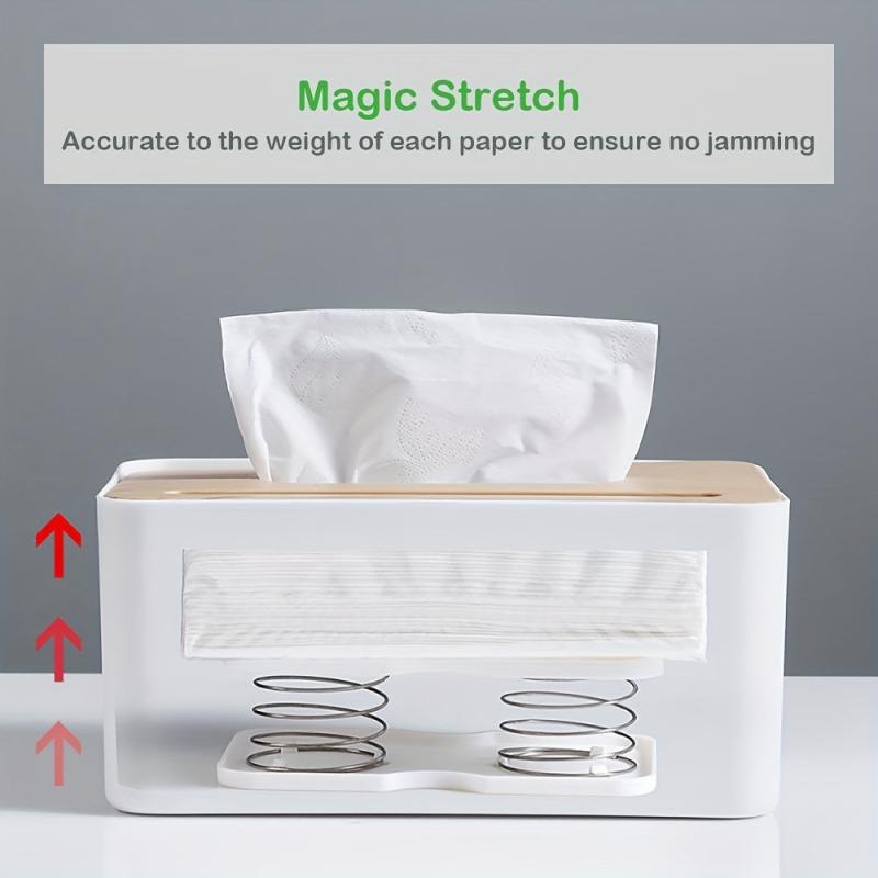 Tissue Box Spring Support for Safe Driving in Cars