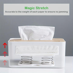Tissue Box Spring Support for Safe Driving in Cars