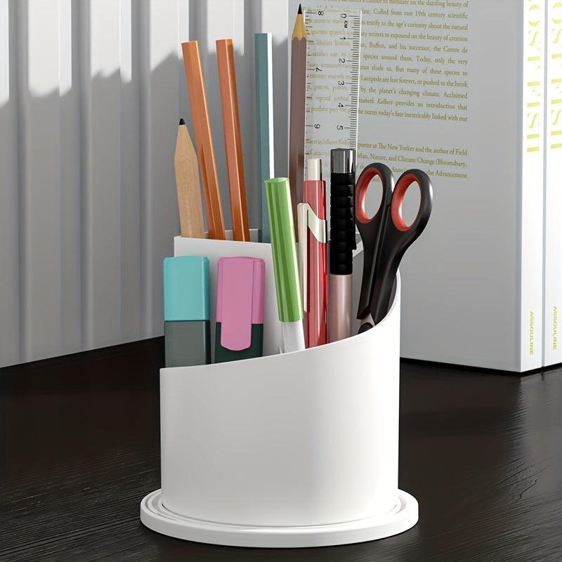 360u00b0 Rotated Makeup Brush Storage Box with Dustproof Lid