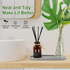 Silicone Storage Tray Non-Slip Durable Vanity Organizer