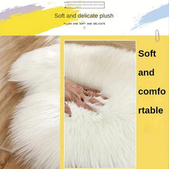 Soft Fluffy Shaggy Area Rug Plush Carpet Heart Shaped for Living Room & Bedroom