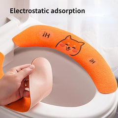 Animal Pattern Toilet Seat Cover Non Slip Mat Four Seasons Self Adhesive