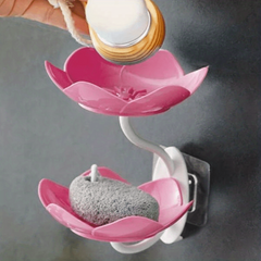 Lotus Shaped Wall Mounted Soap Dish Easy to Clean