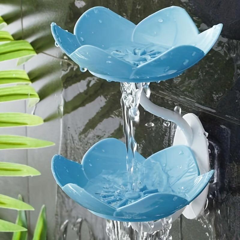 Lotus Shaped Wall Mounted Soap Dish Easy to Clean