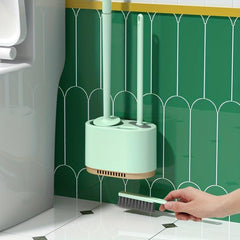 3-in-1 Compact Toilet Brush and Holder Set