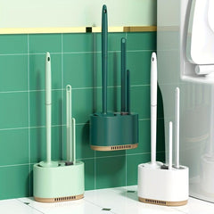 3-in-1 Compact Toilet Brush and Holder Set