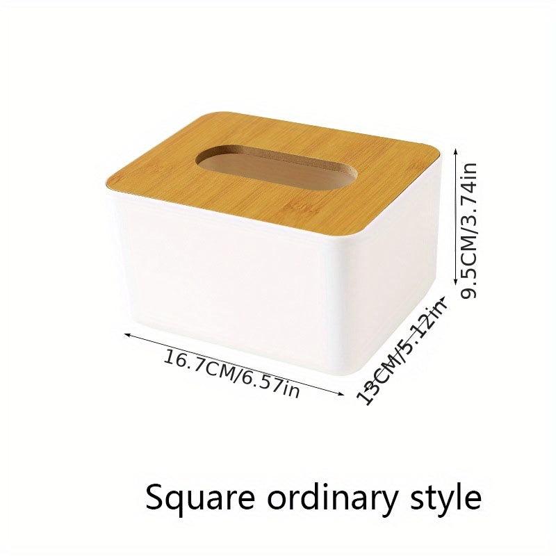 Wooden Tissue Box Stylish Napkin Holder for Home and Office