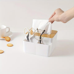 Wooden Tissue Box Stylish Napkin Holder for Home and Office