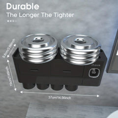 Toothbrush Holder & Gargle Cup Set with Automatic Toothpaste Dispenser