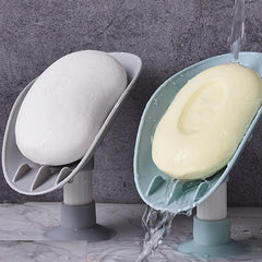 Soap Box Soap Shelf Suction Cup Standing Drain Bathroom Kitchen