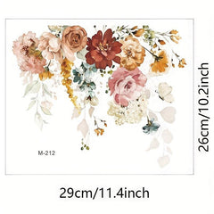 Green Plant Leaf Flower Toilet Sticker Self Adhesive Lid Sticker