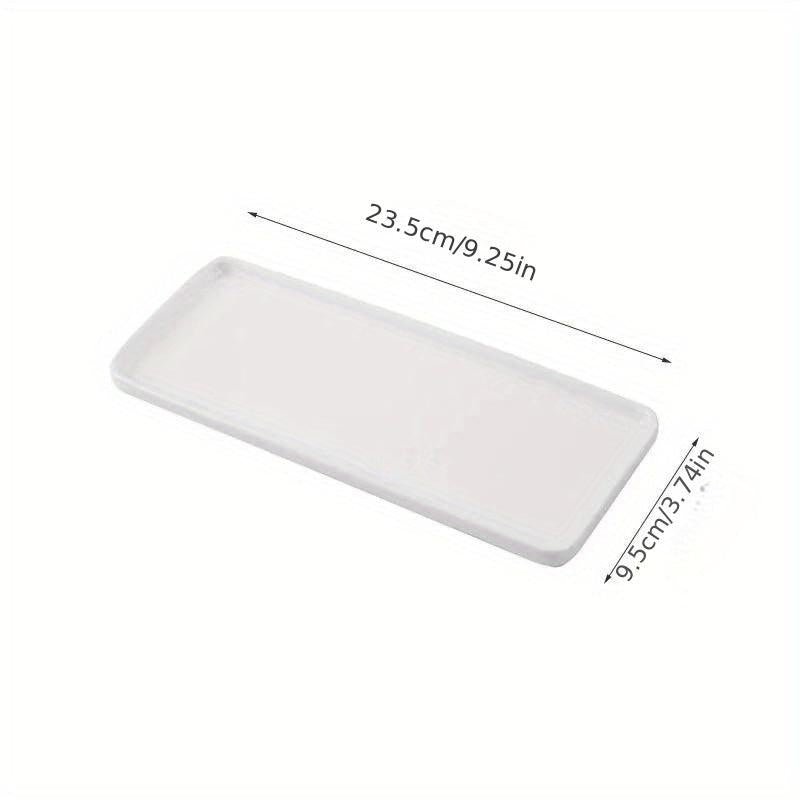 Ceramic Vanity Tray Rectangular Bathroom Small Tray