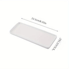 Ceramic Vanity Tray Rectangular Bathroom Small Tray