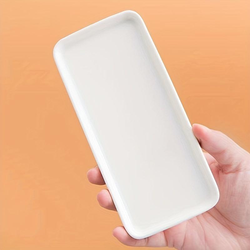 Ceramic Vanity Tray Rectangular Bathroom Small Tray