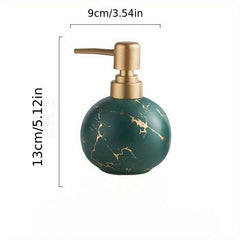 Marble Ceramic Soap Dispenser Countertop Lotion Bottle With Pump Bathroom
