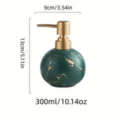 Marble Ceramic Soap Dispenser Countertop Lotion Bottle With Pump Bathroom