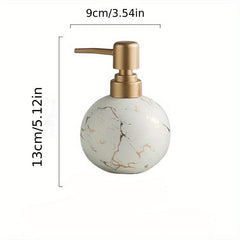Marble Ceramic Soap Dispenser Countertop Lotion Bottle With Pump Bathroom