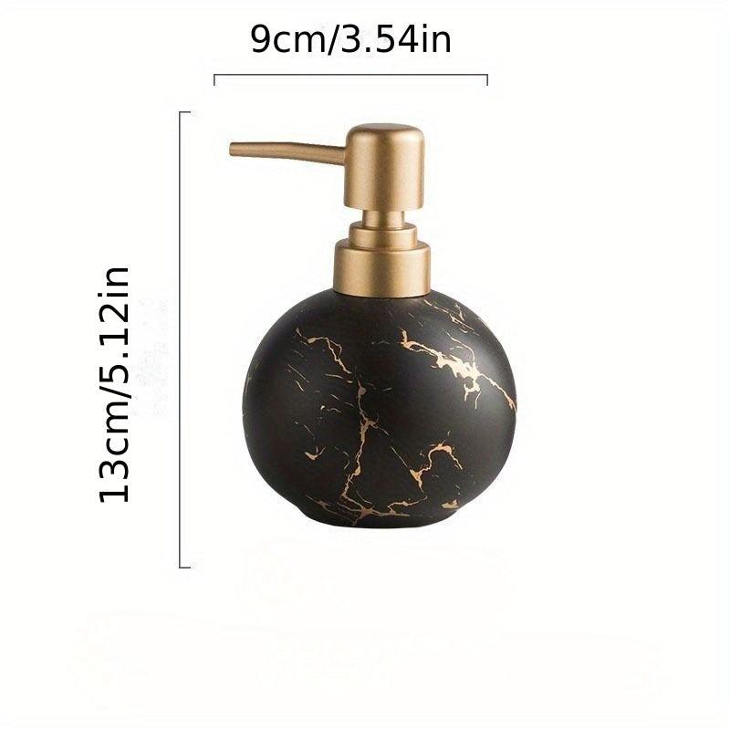 Marble Ceramic Soap Dispenser Countertop Lotion Bottle With Pump Bathroom