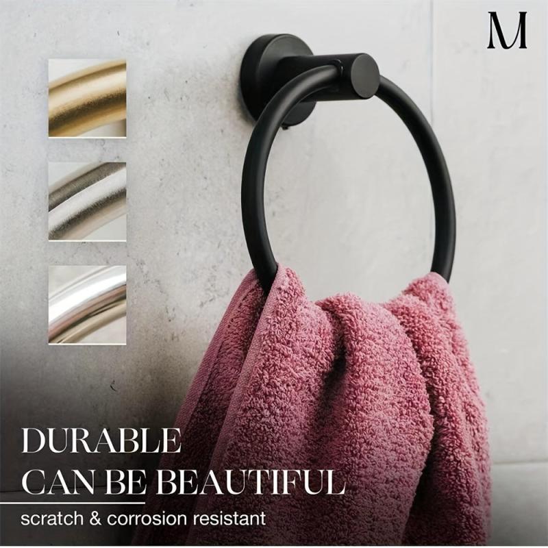 Round Towel Ring Stainless Steel Towel Rack Bathroom Accessories