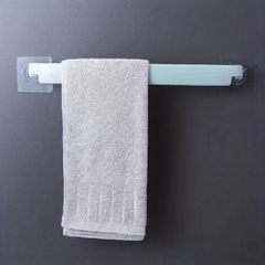 Punching Towel Rack with 2 Hooks for Home Kitchen Bathroom