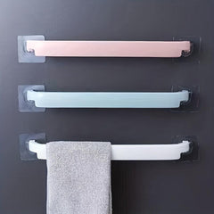 Punching Towel Rack with 2 Hooks for Home Kitchen Bathroom