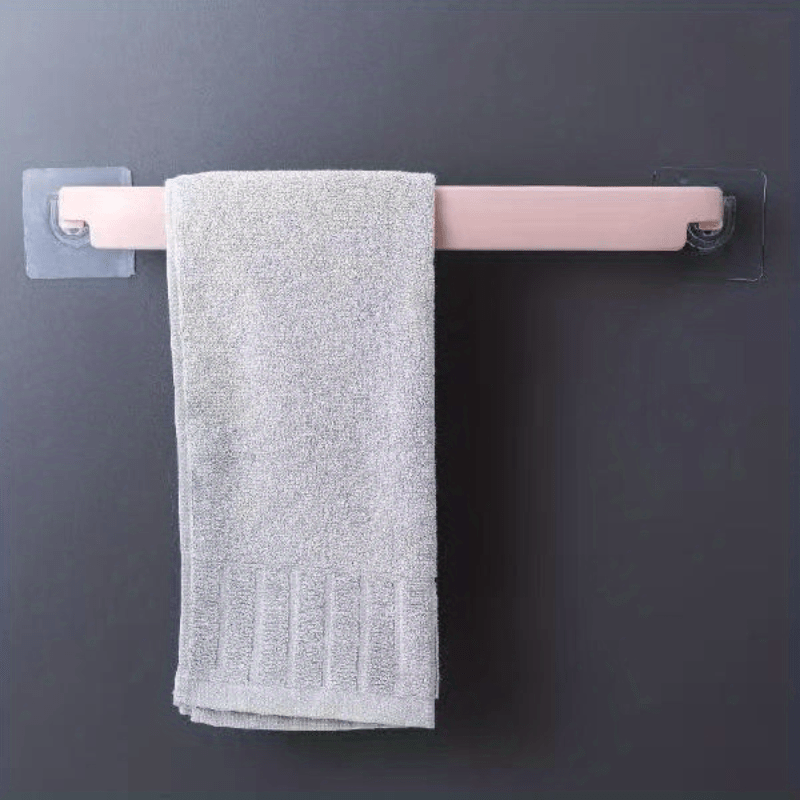 Punching Towel Rack with 2 Hooks for Home Kitchen Bathroom