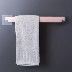 Punching Towel Rack with 2 Hooks for Home Kitchen Bathroom