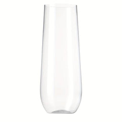 4pcs Unbreakable 9oz Stemless Champagne Flutes Clear Plastic Wine Glasses