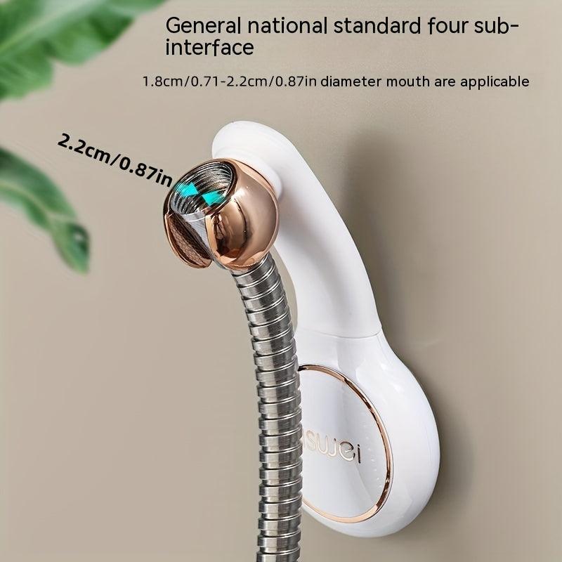 Adjustable Shower Head Rack Non Perforated Installation