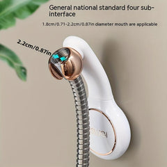 Adjustable Shower Head Rack Non Perforated Installation