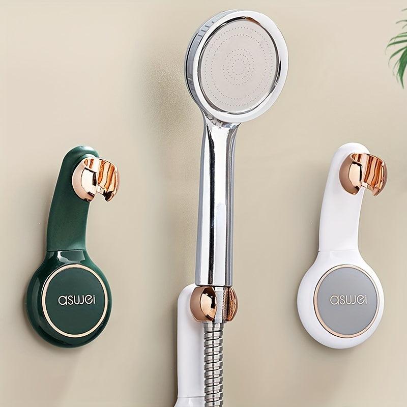 Adjustable Shower Head Rack Non Perforated Installation