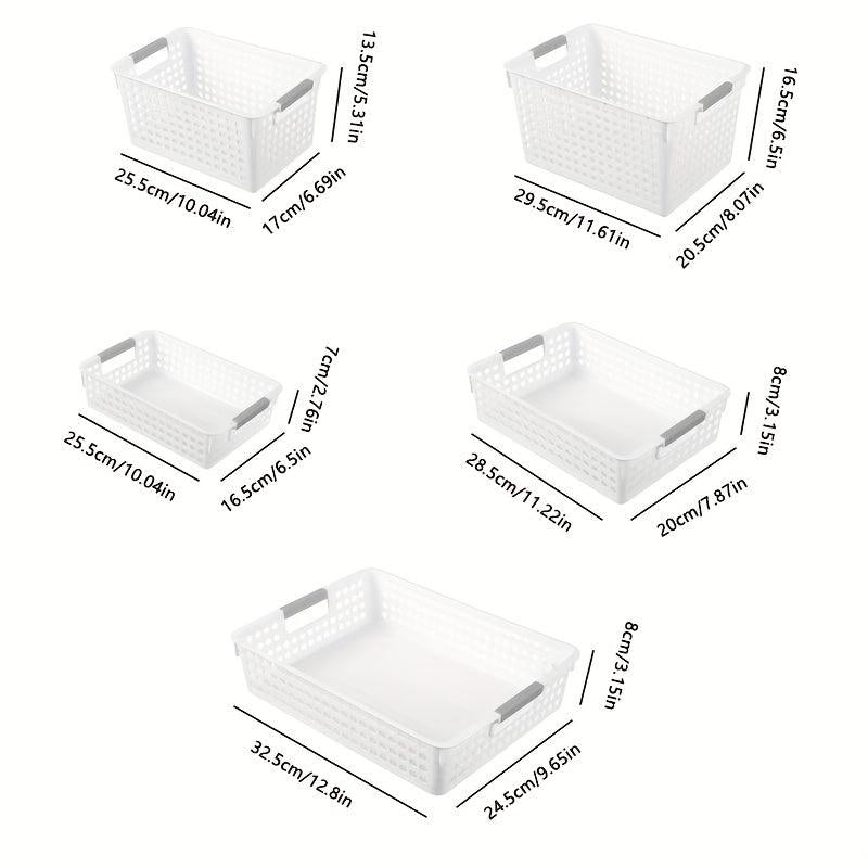 Cosmetics Storage Box Plastic Desktop Bathroom Storage Basket