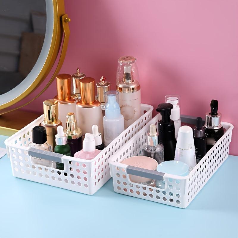 Cosmetics Storage Box Plastic Desktop Bathroom Storage Basket
