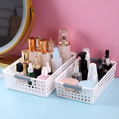 Cosmetics Storage Box Plastic Desktop Bathroom Storage Basket