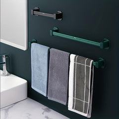 Multifunctional Punch Towel Bar for Bathroom Storage