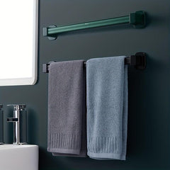 Multifunctional Punch Towel Bar for Bathroom Storage