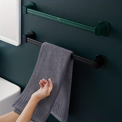 Multifunctional Punch Towel Bar for Bathroom Storage