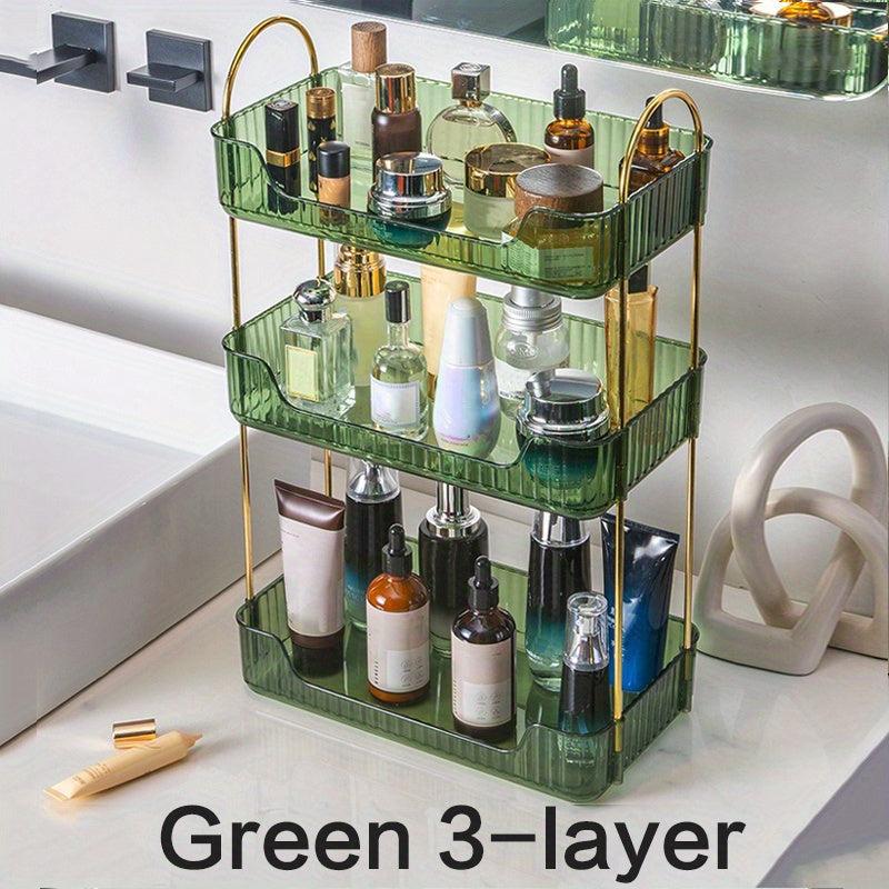 High Transparent Cosmetic Storage Rack for Makeup Table