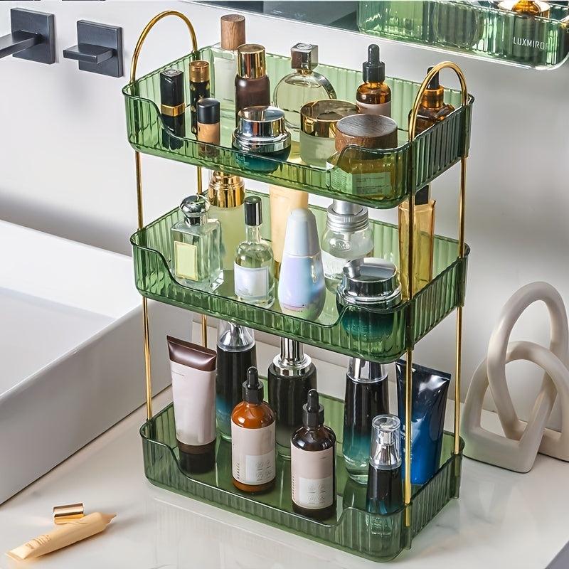 High Transparent Cosmetic Storage Rack for Makeup Table